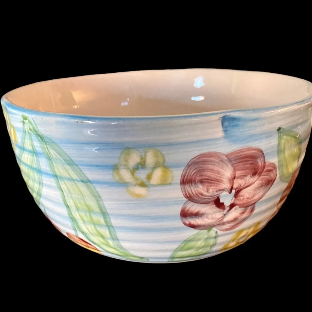 Adorable Painted Ceramic Serving Bowl